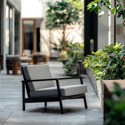 3 sjedala crne vanjske dnevne ležaljke